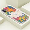 Adequado para Apple 15 celular shell iphone14 lado 13 rosto sorridente 11 soft shell 12 silicone 7 novo 8 conjuntos xr homens e mulheres