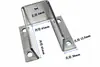 Tubo Rectangular de Hierro Galvanizado con Soportes Fijos de Pie de Tres Lados, Aleación de Aluminio Anticorrosión Madera Acero Tubo Conector de Tres Lados en Forma de U sin Soldadura