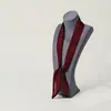 Colar Cachecol de Seda com Contas de Bolinhas Design de Nicho Feminino Corrente de Clavícula Ajustável Acessórios para Suéter