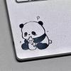 Libro Rojo Pegatinas de metal 3D de panda lindo 3D Dibujos animados creativos pegatinas decorativas Impermeable Alto Sentido Teléfono móvil computadora