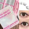 Pestañas postizas ligeras de moda para comercio exterior transfronterizo, juego pequeño de pegamento de coral, pestañas de aspecto natural para fotos con filtros