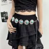 Collar Colgante de Cruz con Pintura al Óleo Colorida Estilo Dulce y Fresco para Mujer, Cadena de Cuello con Diseño Único Joyería para Chicas Modernas