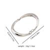 Pulsera Anillo Metálico Arco Brillante Europeo y Americano Simple Diario Viaje de Alta Gama Retro Exquisita Pulsera