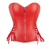 Corsé de Cuero Sintético Ceñidor de Cintura Estilo Punk Ropa Moldeadora Top Tubo sin Tirantes Bustier Suministro Transfronterizo Europeo y Americano
