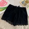 Pantalones cortos dulces suaves de seguridad encaje lazo leggings para mujer anti-exposición pantalones para el hogar transpirables ropa exterior culottes