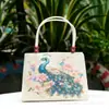 Nuevo bolso de lona de seda dorada con bordado de doble cara, estilo étnico, informal, de gran valor, para mujer.