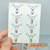 Cara Cara Autoadhesivo Maquillaje Pegatina Ceja Diamante Pegatina Bola de Diamante Niños Mariposa Tul Hilo de Seda Escenario Actuación