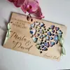 Carteira de Madeira Transfronteiriça Porta Cartão de Aniversário Envelope para Dinheiro Caixa de Presente em Dinheiro Decoração de Casamento Cartão Comemorativo de Casamento