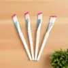 Pincel para Máscara com Cabo Branco, Pincel de Beleza, Pincel de Maquiagem Yiwu, Pincel para Base, Pincel Bicolor, Ferramenta de Maquiagem para Mistura de Máscaras DIY