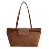 Bolso de Gran Capacidad Retro de Gamuza Mate Transfronterizo para Mujer 2026 Nuevo Diseño de Moda para el Trabajo y el Trayecto Bolso de Hombro Tote