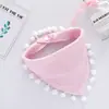 Toalla de Babero de Gasa de Cuatro Capas Lisa para Bebé, Toalla Triangular, Babero para Recién Nacido, Babero para Bebé con Broche Transfronterizo Amazon