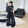 Traje de Primavera y Otoño para Niñas 2026 Nuevo Casual Estilo Coreano Niños Medianos y Grandes Perforado Caliente Brillo Plateado Conjunto de Punto Transfronterizo