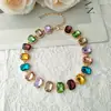 Collar de diamantes de colores nuevo de primavera y verano para mujer, cadena para el cuello de diseño de nicho de alta calidad, todo a juego, exquisita cadena de clavícula de dopamina