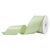 Cinta Verde de 38 mm de un solo lado liso para hornear regalo cultivo material de embalaje DIY decoración floral para regalo cinta de satén