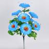 Ramo Artificial de Crisantemos Orientales para Ofrendas en Tumbas, Flores de Plástico para Colocación en Cementerios, Fabricante de Flores para Rituales de Qingming