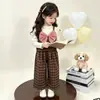 Ropa de Otoño para Niñas 2026 Conjunto Nuevo Elegante de Moda Ropa Coreana para Primavera y Otoño Infantil Informal Muy Bonita