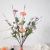 Jardín de Monet Estilo Pintura al Óleo Simuladas Estacas de Amapola Boda al Aire Libre Decoración Floral de Ventana Paisajismo Flores Artificiales