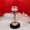 Abajur de Vidro Flor Rosa Fluorescente Eterna Dia dos Namorados Presente de Aniversário para Deusa Presente de Aniversário Aconchegante