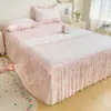 2026 Novo Modelo Feijão de Gelo Polímero Resfriamento Impresso Saia de Cama Estilo Tapete de Resfriamento Conjunto de Três Peças - Sombra da Lua