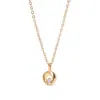 Colar Mobius Feminino Pingente Donut Zircônia Diamante Brilhante Luxo Acessível Design de Nicho Corrente de Clavícula de Alta Qualidade Presente