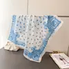 Lenço Quadrado Estampado Imitação de Seda Paisley Versátil, Xale, Lenço de Pescoço, Gravata de Pescoço de Alta Qualidade, Lenço Quadrado Pequeno, Lenço de Cabeça, Lenço de Seda, Lenço para Mulheres
