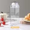Taza de Leche Transparente 1L Taza Cuadrada para Jugo Botella para Té de Leche 500ml Venta Caliente Taza de Leche de Plástico Venta al por Mayor Caliente Transfronteriza
