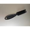 Fábrica barbeiro masculino retrô gradiente cabeça de óleo cabelo quebrado varredura preto fosco corte de cabelo cabeça de óleo escova pescoço varredura