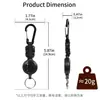 Portátil Elástico Cordão Outdoor Retrátil Corda Fivela de Puxar Fácil Camping Escalada Fivela Pingente Chaveiro Anti-Perda Chaveiro