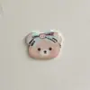 Urso de resina de desenho animado fofo Patches de acrílico Materiais para acessórios DIY feitos à mão Decorações para sapatos Cola creme Acessórios de cabelo para crianças