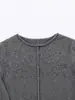 Comercio Exterior Europeo y Americano Transfronterizo Ropa Nueva de Mujer Otoño e Invierno 2025, Elegante Vestido de Punto con Cintura Estilizada y Cuello Redondo para Mujer