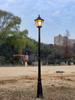 Farola de estilo europeo, lámpara de jardín, lámpara de césped, lámpara exterior impermeable, paisaje, jardín masculino, villa comunitaria, lámpara de poste de dos cabezas de 3 m de altura