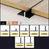 Tira Decorativa de Aleación de Aluminio con Chapa de Madera Tira de Borde Ultra-Delgada en Forma de I 9cm Tira de Microjunta de Aleación de Aluminio en Stock