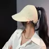 Nuevo Estilo de Verano Sombrero de Pescador para Mujer, Protección Solar para la Playa, Protección UV para Primavera y Otoño, Uso en Vacaciones, Se Puede Enganchar a una Mascarilla, Sombrero de Pico de Pato