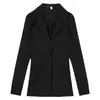 Qiaoduo Secretario de Abstinencia Ropa Interior Sexual Camisa Rayada Profesional para Mujer Larga Negra Puro Deseo Cintura OL Pijama Sexy