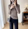 Tienda Insignia Dan Nong de Shanghái/Suéter de Punto de Cuello Alto sin Costuras 100% Lana para Otoño e Invierno F100106
