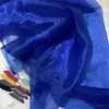 Tecido com Laço, Gaze Fluida Brilhante, Cortinas de Gaze, Tecido de Cetim para Casamento, Malha Decorativa