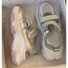 Sandalias Baotou para Mujer Verano 2025 Nuevo Más Fácil de Combinar Malla Transpirable Plataforma Gruesa Zapatos de Papá Huecos Casual Sandalias Deportivas