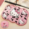 Alfombra de piso de falso cachemir para baño, alfombra de entrada de baño vintage de Hello Kitty, alfombra gruesa antideslizante, alfombrilla absorbente para pies para baño del hogar