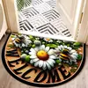 Felpudo Semiesférico Estilo Americano Transfronterizo para Uso Doméstico, Felpudo Vintage para Puerta de Entrada, Felpudo Decorativo Impreso, Dropshipping de Temu