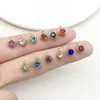 Accesorios para Joyería DIY de Piedra Satélite Incrustada de Diamantes de Acero Inoxidable, Exclusivamente para Ventas Transfronterizas, Pulseras, Collares y Colgantes Coloridos de Piedras de Nacimiento