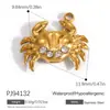 Yuhui Accesorios para Joyería DIY de Acero Inoxidable Transfronterizos Estilo Marino Fruta Incrustada Diamante Colgante Chapado en Oro para Abuela Accesorios DIY