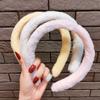 Diadema de felpa estilo coreano para mujer, combina con todo, para salir, Mori, súper hada, linda, diadema de piel de ala ancha, cueva para la cabeza, clip para lavarse la cara