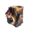 Tubo de resina de árvore criativo transfronteiriço para Halloween, vaso de flores suculentas, gnomo, enfeites de fada, decoração de pátio de casa, atacado