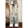Jeans de Micro-Flare Estilo Americano para Mujer, Otoño Vintage de Cintura Alta Elásticos Tallas Grandes Adelgazantes Petite Pantalones Bootcut Hot Girl