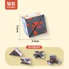 Cubo Mágico Tridimensional de Panda Volteo Infinito Plegable Desarrollo del Pensamiento Espacial Geométrico Juguete para Niños