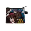 Nuevo monedero de la serie Demon Slayer, monedero cool con cremallera de anime, bolsa pequeña de almacenamiento para estudiantes al por mayor