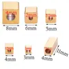 Contas Quadradas de Aço Inoxidável Separadas por Contas com Furo Passante Contas para Miçangas DIY Pulseira Colar Acessórios de Joias Múltiplas Especificações Venda no Atacado