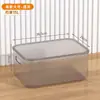 Caixa organizadora transparente para casa para brinquedos e lanches, caixa organizadora retangular com tampa, organizador de roupas, cesta de armazenamento, caixa de armazenamento