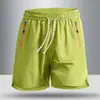 Shorts Casuais Esportivos de Seda de Gelo para Homens, Verão, Caimento Solto, Tamanho Grande, Calças Esportivas para Corrida, Shorts de Cinco Pontos Respiráveis Unissex