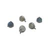 Pendientes de aleación de titanio F136 con tres garras de labradorita de piedra natural, 4/5 mm, para piercing de labio, lengua, uña, hueso de la oreja, joyería para piercing de uña